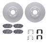 4512-03170 Geospec Brake Rotors w/5000 Advanced Brake Pads Kit & Hardware, 2007-2012 Kia/Hyundai/Genesis, Position: Front - image 1