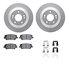 4512-03174 Geospec Brake Rotors w/5000 Advanced Brake Pads Kit & Hardware, 2010-2019 Kia/Hyundai/Genesis, Position: Rear - image 1