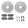 4512-03175 Geospec Brake Rotors w/5000 Advanced Brake Pads Kit & Hardware, 2010-2013 Kia/Hyundai/Genesis, Position: Front - image 1