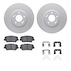 4512-03178 Geospec Brake Rotors w/5000 Advanced Brake Pads Kit & Hardware, 2013-2018 Kia/Hyundai/Genesis, Position: Front - image 1