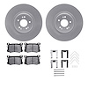 4512-03188 Geospec Brake Rotors w/5000 Advanced Brake Pads Kit & Hardware, 2018-2020 Kia/Hyundai/Genesis, Position: Front - image 1