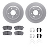 4512-03196 Geospec Brake Rotors w/5000 Advanced Brake Pads Kit & Hardware, Fits Select Kia/Hyundai/Genesis, Position: Rear - image 1