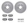 4512-11034 Geospec Brake Rotors w/5000 Advanced Brake Pads Kit & Hardware, 1999-2004 Land Rover, Position: Rear - image 1