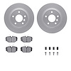 4512-11035 Geospec Brake Rotors w/5000 Advanced Brake Pads Kit & Hardware, 1994-2002 Land Rover, Position: Rear - image 1