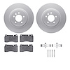 4512-11044 Geospec Brake Rotors w/5000 Advanced Brake Pads Kit & Hardware, 2006-2009 Land Rover, Position: Front - image 1