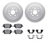 4512-11052 Geospec Brake Rotors w/5000 Advanced Brake Pads Kit & Hardware, 2008-2012 Land Rover, Position: Rear - image 1