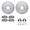 4512-11063 Geospec Brake Rotors w/5000 Advanced Brake Pads Kit & Hardware, 2013-2015 Land Rover, Position: Rear - image 1