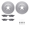 4512-11065 Geospec Brake Rotors w/5000 Advanced Brake Pads Kit & Hardware, 2015-2019 Multiple Makes/Models, Position: Front - image 1