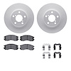 4512-13042 Geospec Brake Rotors w/5000 Advanced Brake Pads Kit & Hardware, 1990-1996 Subaru, Position: Front - image 1