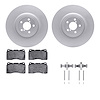 4512-13051 Geospec Brake Rotors w/5000 Advanced Brake Pads Kit & Hardware, 2003-2020 Multiple Makes/Models, Position: Front - image 1