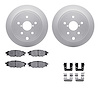 4512-13067 Geospec Brake Rotors w/5000 Advanced Brake Pads Kit & Hardware, 2015-2021 Subaru, Position: Rear - image 1
