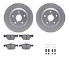 4512-13089 Geospec Brake Rotors w/5000 Advanced Brake Pads Kit & Hardware, Fits Select Subaru, Position: Rear - image 1
