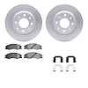 4512-21041 Geospec Brake Rotors w/5000 Advanced Brake Pads Kit & Hardware, 2004-2009 Kia/Hyundai/Genesis, Position: Front - image 1