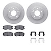 4512-21045 Geospec Brake Rotors w/5000 Advanced Brake Pads Kit & Hardware, 2010-2011 Kia/Hyundai/Genesis, Position: Front - image 1