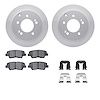 4512-21050 Geospec Brake Rotors w/5000 Advanced Brake Pads Kit & Hardware, 2010-2013 Kia/Hyundai/Genesis, Position: Rear - image 1