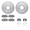 4512-21051 Geospec Brake Rotors w/5000 Advanced Brake Pads Kit & Hardware, Fits Select Kia/Hyundai/Genesis, Position: Rear - image 1