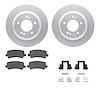 4512-21054 Geospec Brake Rotors w/5000 Advanced Brake Pads Kit & Hardware, 2016-2017 Kia/Hyundai/Genesis, Position: Rear - image 1
