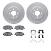 4512-21056 Geospec Brake Rotors w/5000 Advanced Brake Pads Kit & Hardware, Fits Select Kia/Hyundai/Genesis, Position: Front - image 1