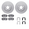 4512-21057 Geospec Brake Rotors w/5000 Advanced Brake Pads Kit & Hardware, 2015-2017 Kia/Hyundai/Genesis, Position: Front - image 1