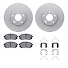4512-21058 Geospec Brake Rotors w/5000 Advanced Brake Pads Kit & Hardware, 2018-2019 Kia/Hyundai/Genesis, Position: Front - image 1