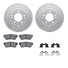 4512-21059 Geospec Brake Rotors w/5000 Advanced Brake Pads Kit & Hardware, 2004-2006 Kia/Hyundai/Genesis, Position: Rear - image 1