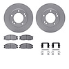 4512-21060 Geospec Brake Rotors w/5000 Advanced Brake Pads Kit & Hardware, 2003-2006 Kia/Hyundai/Genesis, Position: Front - image 1