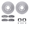 4512-21062 Geospec Brake Rotors w/5000 Advanced Brake Pads Kit & Hardware, 2004-2005 Kia/Hyundai/Genesis, Position: Front - image 1