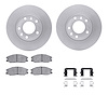 4512-21063 Geospec Brake Rotors w/5000 Advanced Brake Pads Kit & Hardware, 2003-2003 Kia/Hyundai/Genesis, Position: Front - image 1