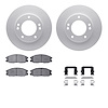 4512-21066 Geospec Brake Rotors w/5000 Advanced Brake Pads Kit & Hardware, 2007-2009 Kia/Hyundai/Genesis, Position: Front - image 1