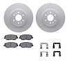 4512-21069 Geospec Brake Rotors w/5000 Advanced Brake Pads Kit & Hardware, 2009-2010 Kia/Hyundai/Genesis, Position: Front - image 1