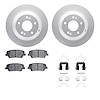 4512-21070 Geospec Brake Rotors w/5000 Advanced Brake Pads Kit & Hardware, 2015-2020 Kia/Hyundai/Genesis, Position: Rear - image 1