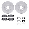 4512-21071 Geospec Brake Rotors w/5000 Advanced Brake Pads Kit & Hardware, 2015-2020 Kia/Hyundai/Genesis, Position: Front - image 1