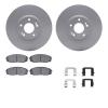 4512-21072 Geospec Brake Rotors w/5000 Advanced Brake Pads Kit & Hardware, 2015-2021 Kia/Hyundai/Genesis, Position: Front - image 1