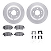 4512-21083 Geospec Brake Rotors w/5000 Advanced Brake Pads Kit & Hardware, Fits Select Kia/Hyundai/Genesis, Position: Rear - image 1