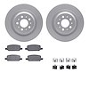 4512-26000 Geospec Brake Rotors w/5000 Advanced Brake Pads Kit & Hardware, Fits Select Tesla, Position: Rear