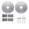 4512-26005 Geospec Brake Rotors w/5000 Advanced Brake Pads Kit & Hardware, 2012-2020 Tesla, Position: Rear