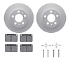 4512-27056 Geospec Brake Rotors w/5000 Advanced Brake Pads Kit & Hardware, 1976-1984 Volvo, Position: Front - image 1