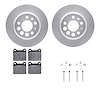 4512-27060 Geospec Brake Rotors w/5000 Advanced Brake Pads Kit & Hardware, 1974-1975 Volvo, Position: Rear - image 1