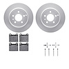 4512-27067 Geospec Brake Rotors w/5000 Advanced Brake Pads Kit & Hardware, 1996-2004 Volvo, Position: Rear - image 1