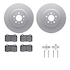 4512-27077 Geospec Brake Rotors w/5000 Advanced Brake Pads Kit & Hardware, 2004-2007 Volvo, Position: Rear - image 1