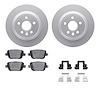 4512-27082 Geospec Brake Rotors w/5000 Advanced Brake Pads Kit & Hardware, 2007-2010 Volvo, Position: Rear - image 1