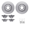 4512-27093 Geospec Brake Rotors w/5000 Advanced Brake Pads Kit & Hardware, 2003-2009 Volvo, Position: Front - image 1
