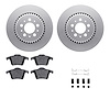 4512-27094 Geospec Brake Rotors w/5000 Advanced Brake Pads Kit & Hardware, 2003-2014 Volvo, Position: Rear - image 1