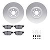4512-27107 Geospec Brake Rotors w/5000 Advanced Brake Pads Kit & Hardware, Fits Select Multiple Makes/Models, Position: Front - image 1