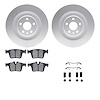 4512-27112 Geospec Brake Rotors w/5000 Advanced Brake Pads Kit & Hardware, 2016-2020 Volvo, Position: Rear - image 1