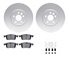4512-27115 Geospec Brake Rotors w/5000 Advanced Brake Pads Kit & Hardware, 2016-2017 Volvo, Position: Front - image 1