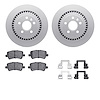 4512-27123 Geospec Brake Rotors w/5000 Advanced Brake Pads Kit & Hardware, 2016-2018 Volvo, Position: Rear - image 1