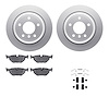 4512-31166 Geospec Brake Rotors w/5000 Advanced Brake Pads Kit & Hardware, 1996-2003 BMW, Position: Rear - image 1