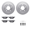 4512-31168 Geospec Brake Rotors w/5000 Advanced Brake Pads Kit & Hardware, 1998-2002 BMW, Position: Rear - image 1