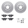 4512-31203 Geospec Brake Rotors w/5000 Advanced Brake Pads Kit & Hardware, 2006-2006 BMW, Position: Front - image 1